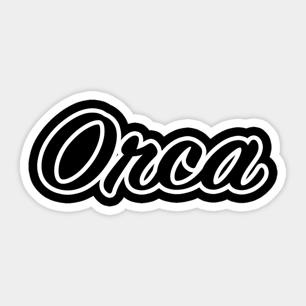 Orca Sticker by lenn